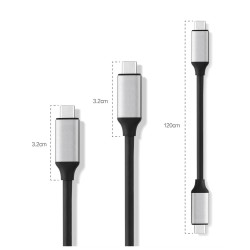 Minix USB-C to USB-C cable 120cm Grey - Thumbnail