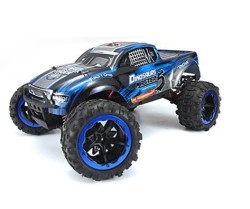 Remo 8032 1/8 Elektrikli 4WD Off Road Monster Truck (Dinosaurs Master) Mavi Kaportalı, Fırçalı Çift Motorlu, 7.4V 4200Mah Li-Po