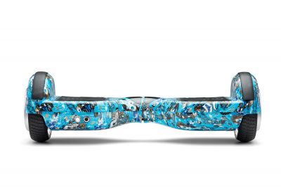 Citymate Elektrikli Kaykay Hoverboard 6.5 inch Mavi Grafity Desenli